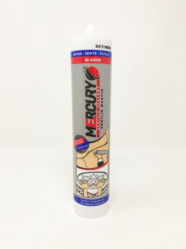 M-AS50 Mercury Acrylic Sealant White 500Gr